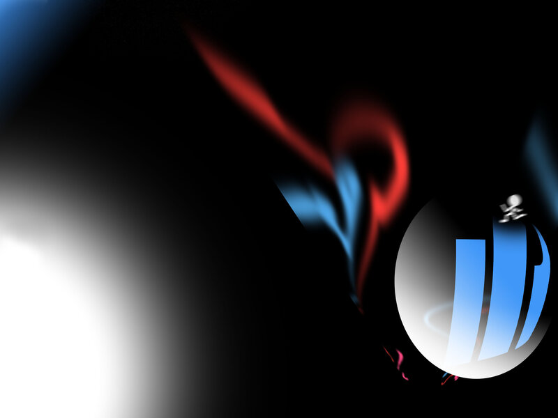 abstract red and blue design