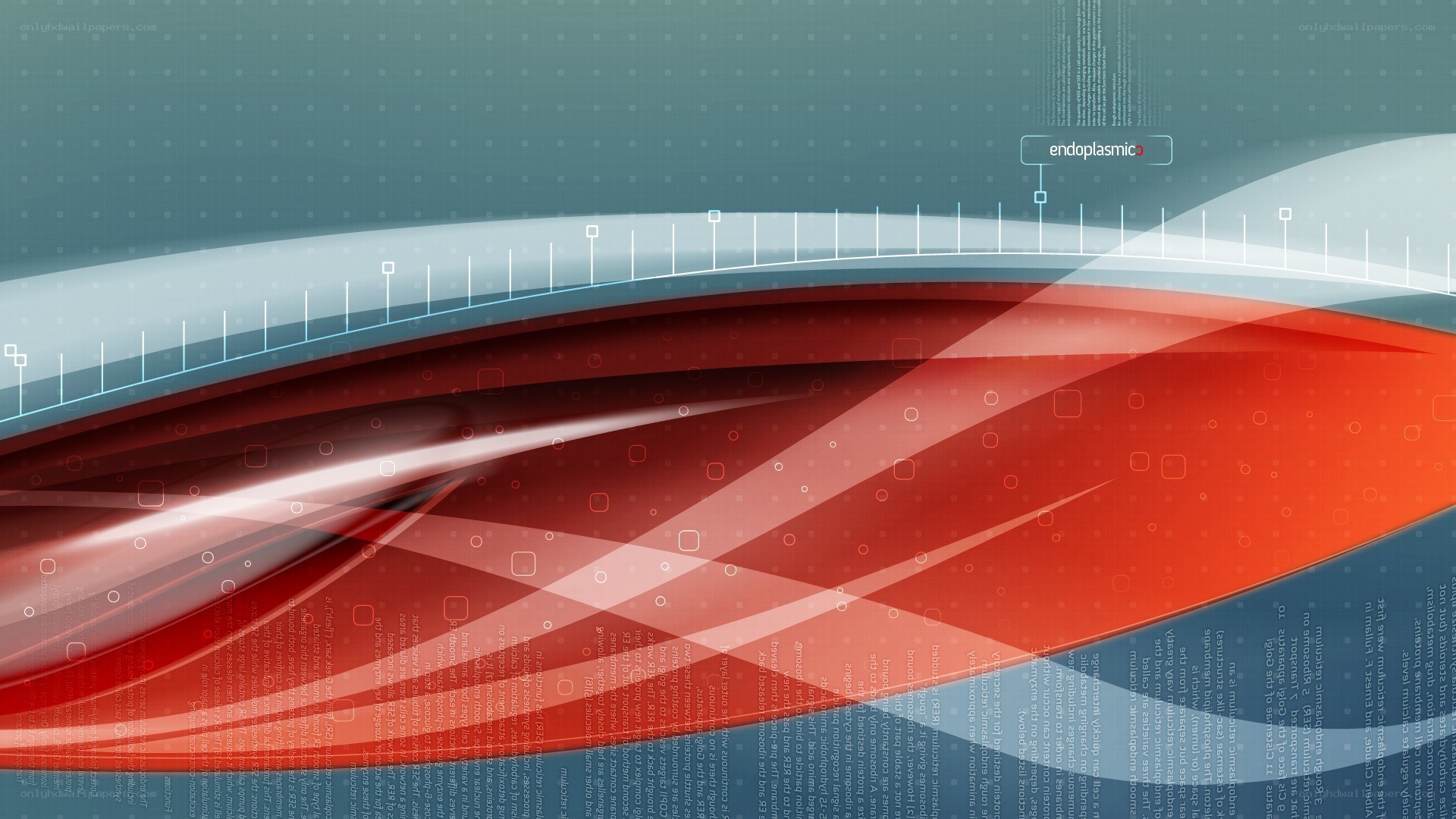 abstract red and blue design