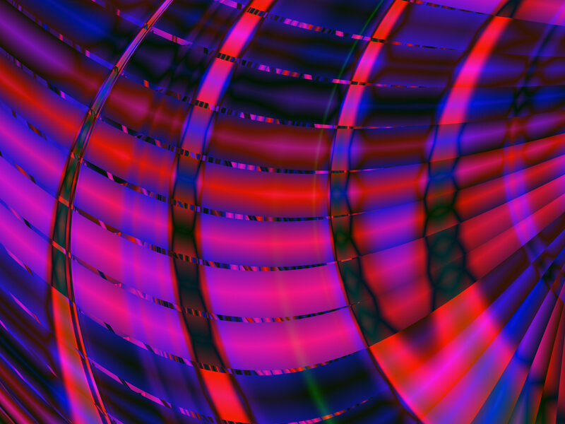Abstract red and blue light patterns