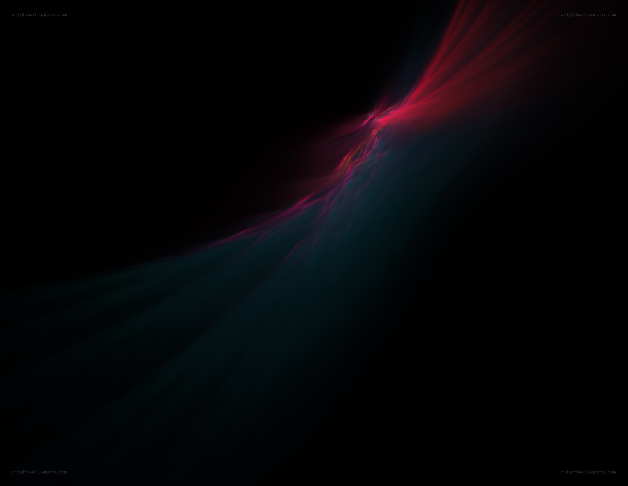 Abstract red and blue light streaks