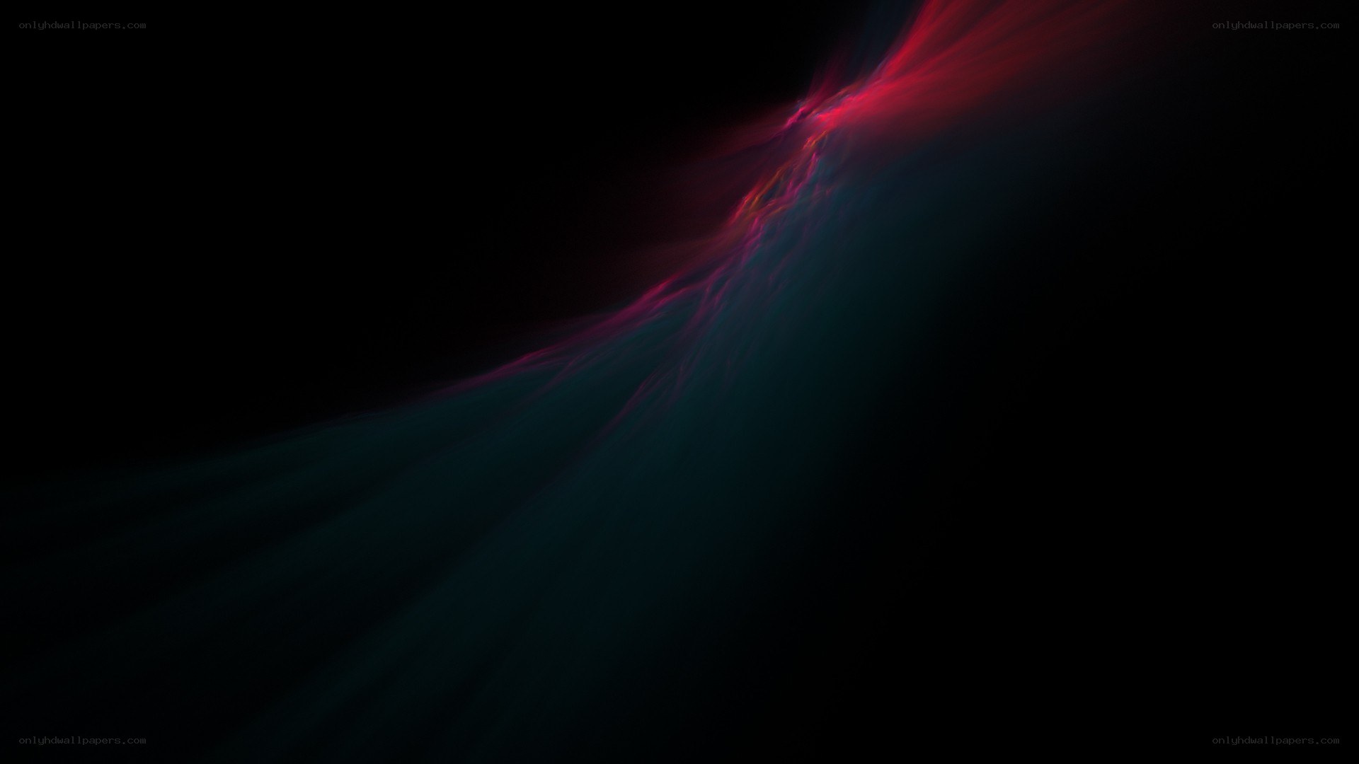 Abstract red and blue light streaks