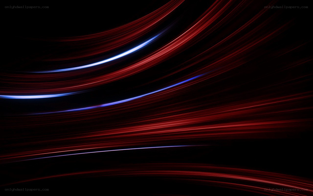 Abstract red and blue light streaks
