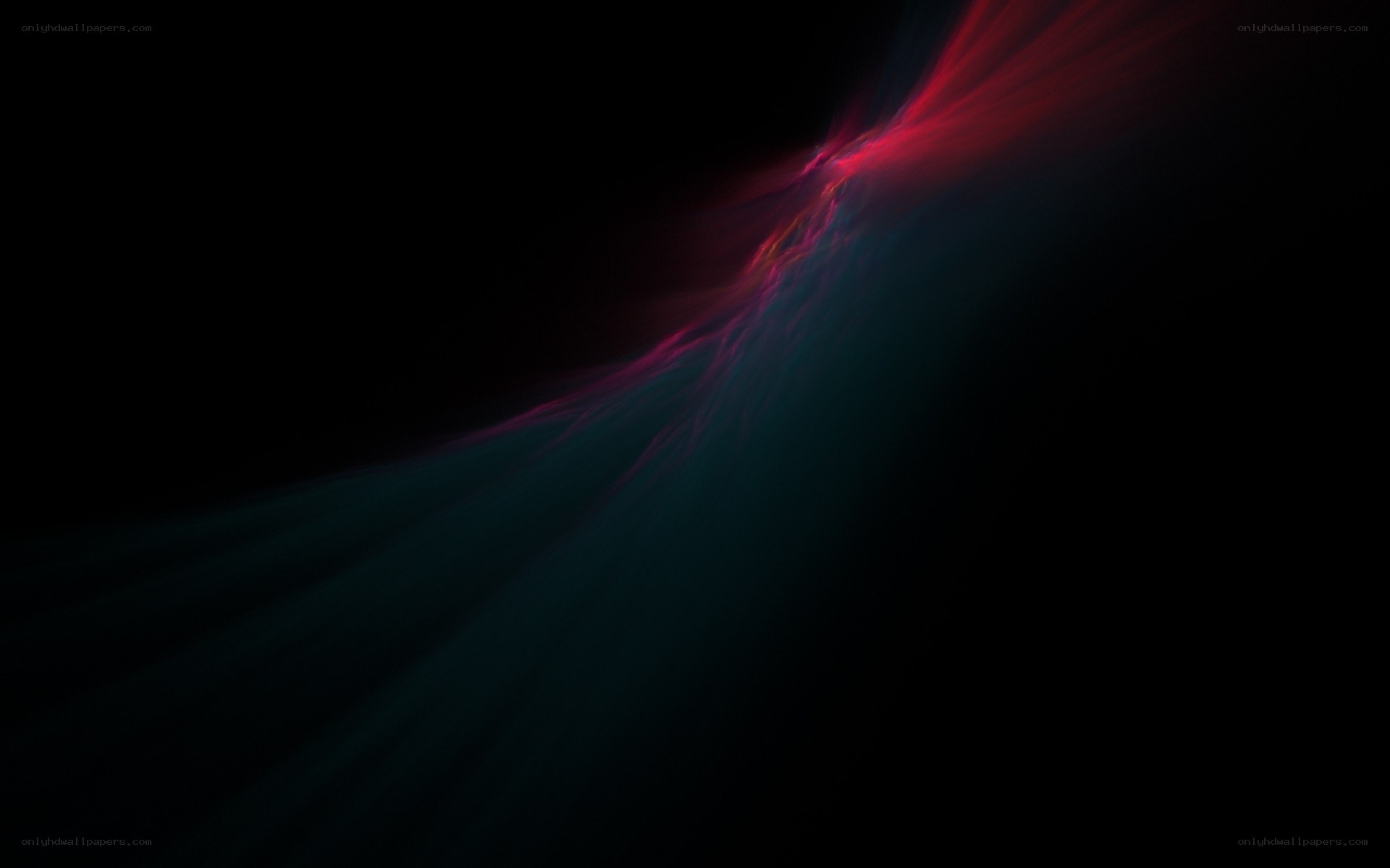 Abstract red and blue light streaks