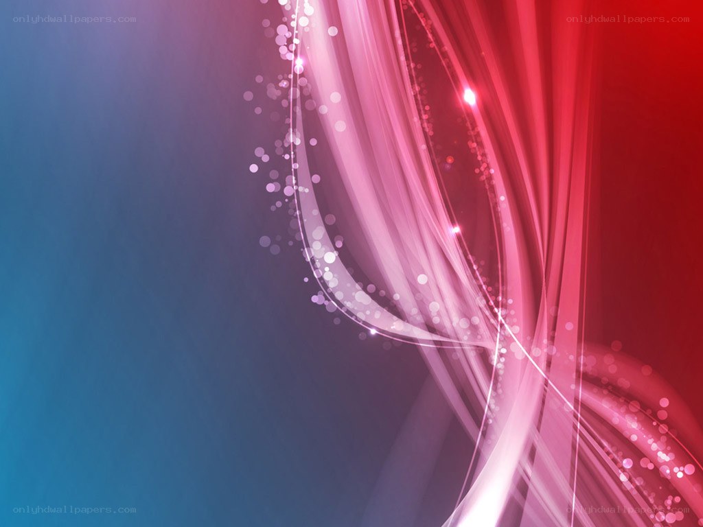 Abstract red and blue light waves