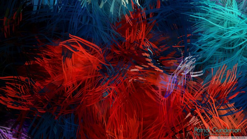Abstract Red and Blue Lines — Dynamic