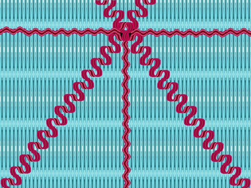 Abstract red and blue pattern