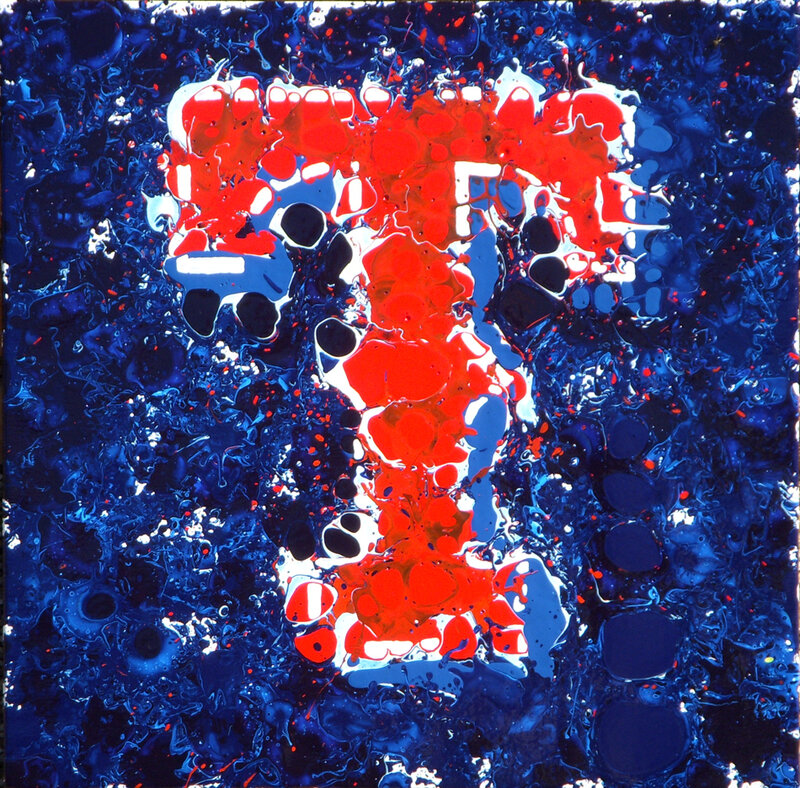 Abstract Red and Blue Pattern — Dynamic