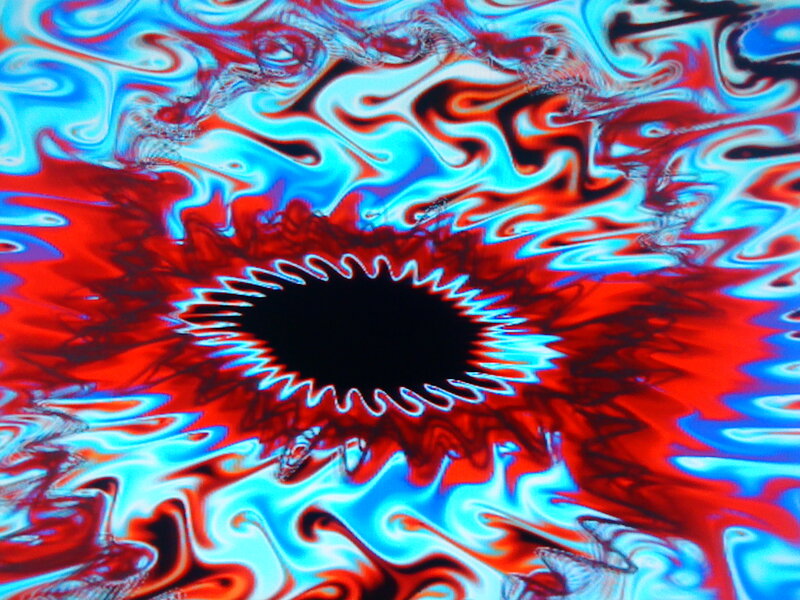 Abstract Red and Blue Swirls — Hypnotic