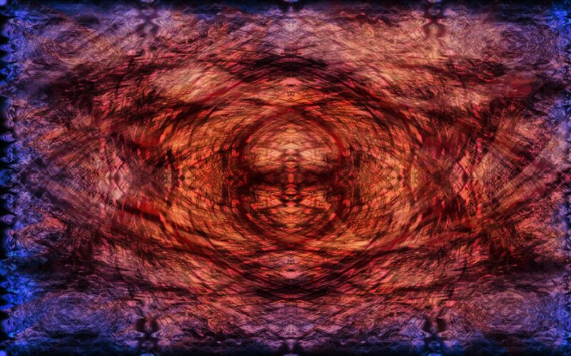 Abstract red and blue vortex