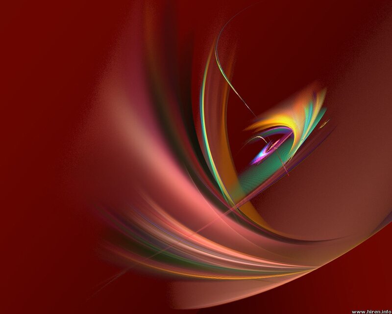 Abstract red and colorful swirl