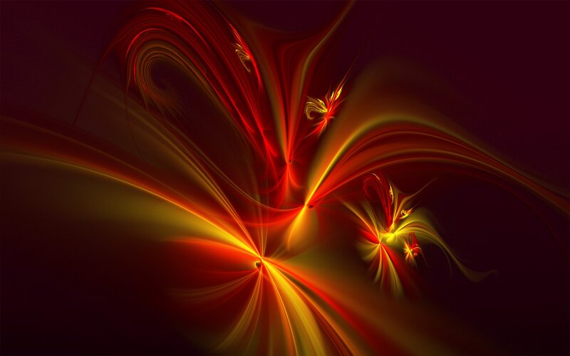 Abstract red and gold fractal design