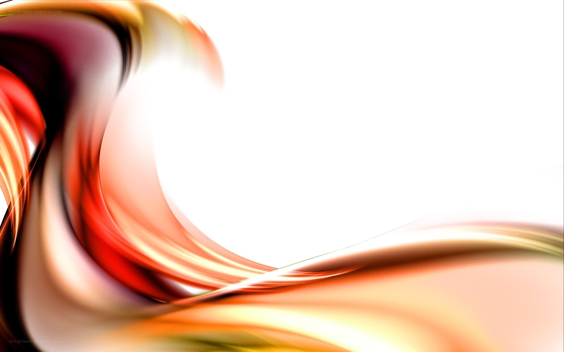 abstract red and gold swirl