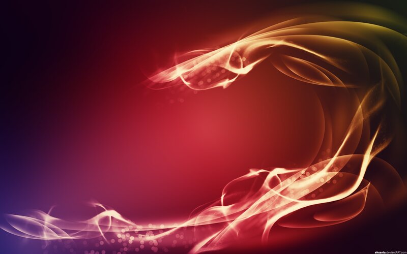 Abstract red and gold wave