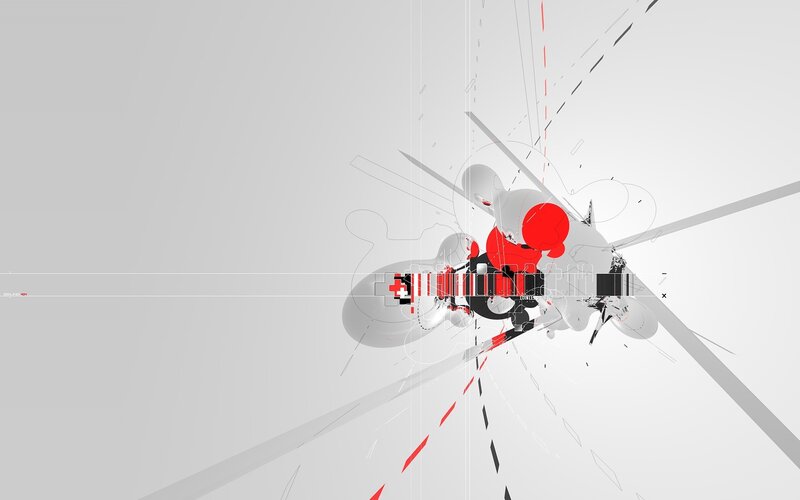 abstract red and gray design