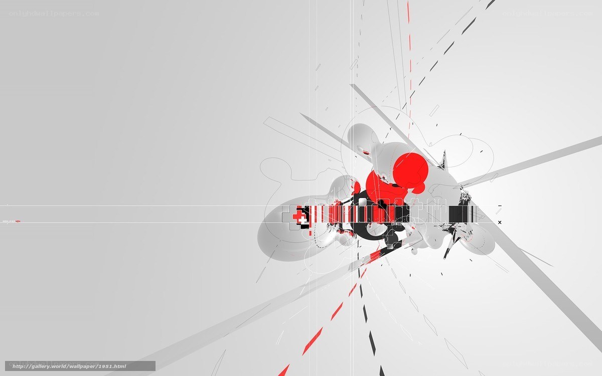 abstract red and gray design