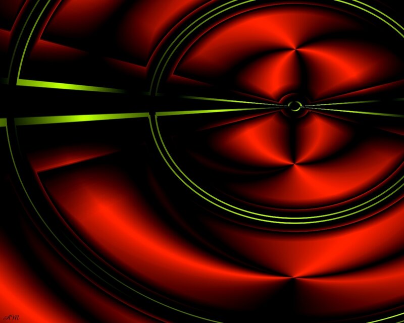 Abstract Red and Green Design