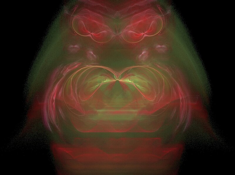 Abstract Red and Green Form
