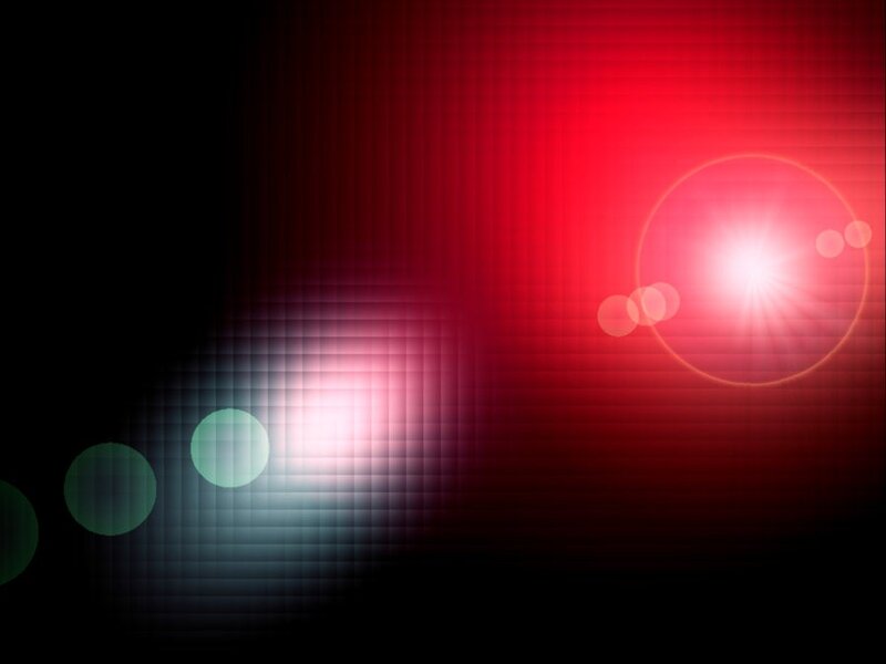 abstract red and green light circles