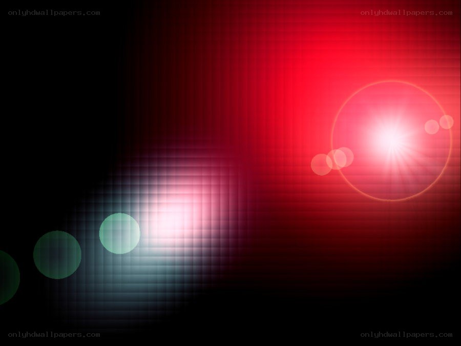 abstract red and green light circles