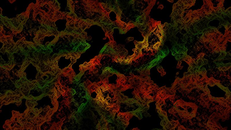 abstract red and green network