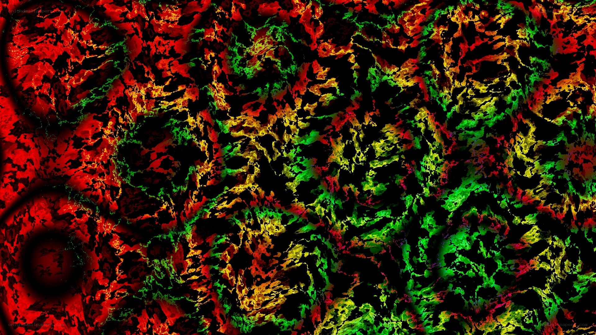 abstract red and green pattern