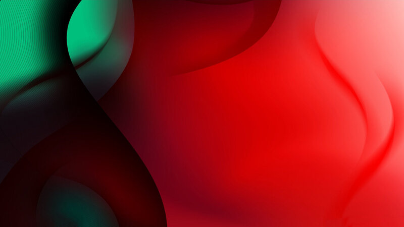 Abstract Red and Green Shapes