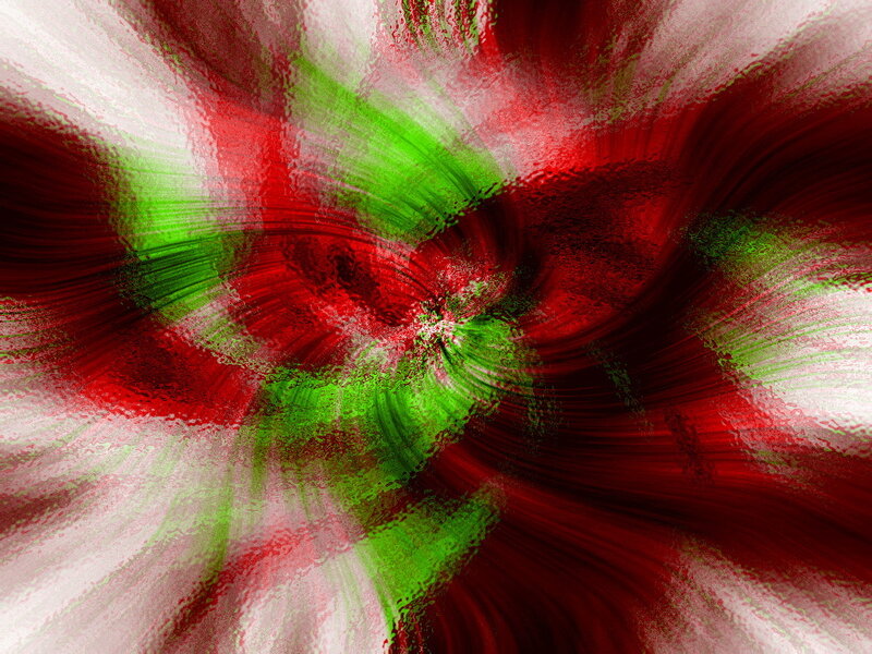 Abstract Red and Green Swirl — Dynamic
