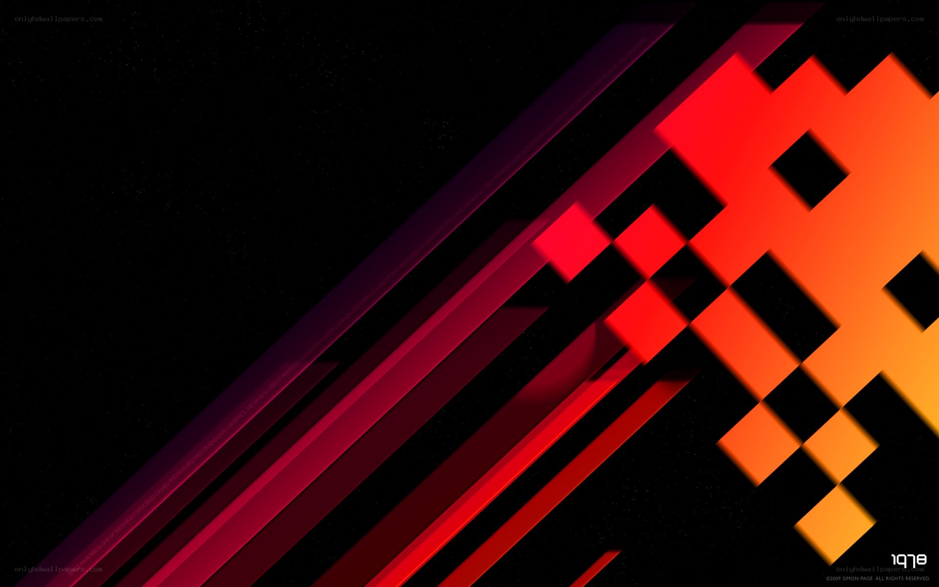 abstract red and orange design