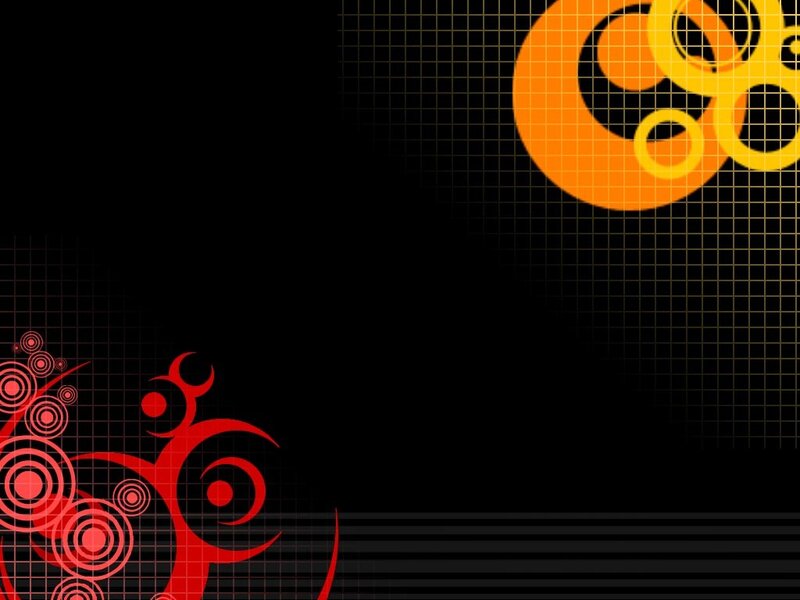 abstract red and orange design