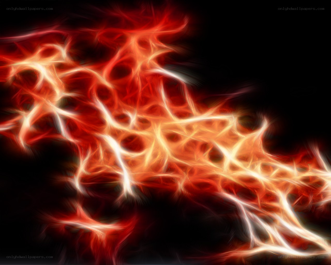 Abstract red and orange energy
