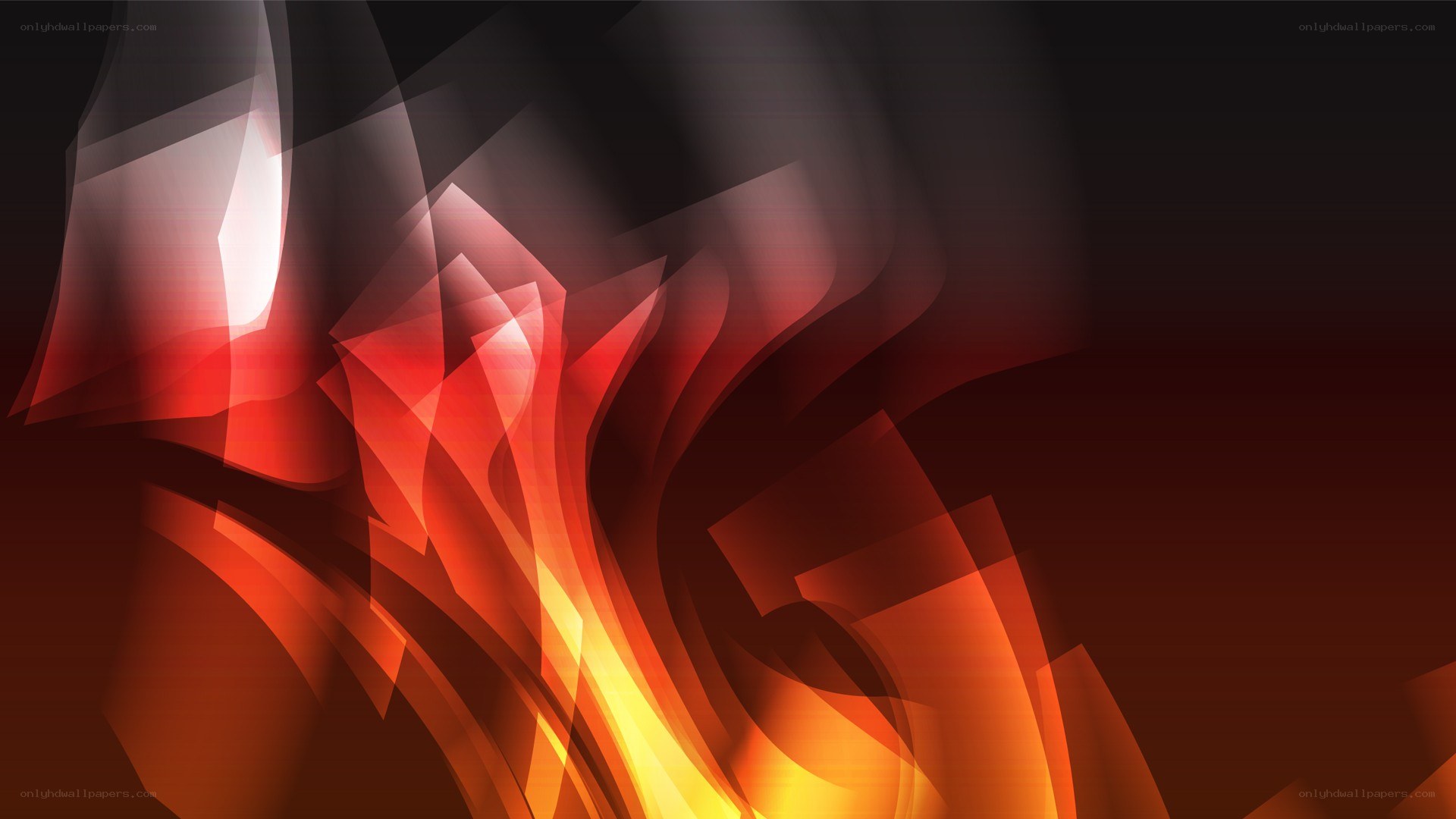 Abstract red and orange flames