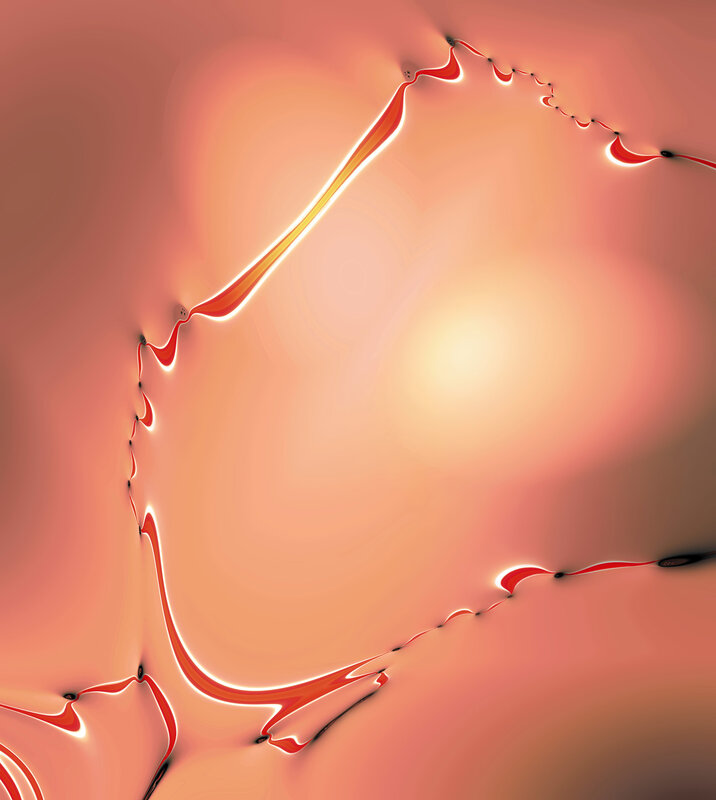 Abstract red and orange fractal