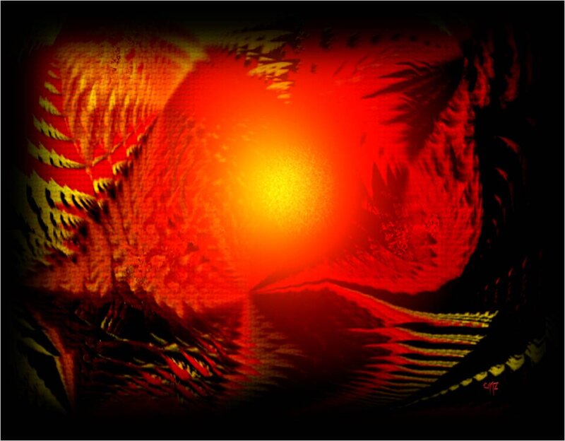 Abstract Red and Orange Pattern