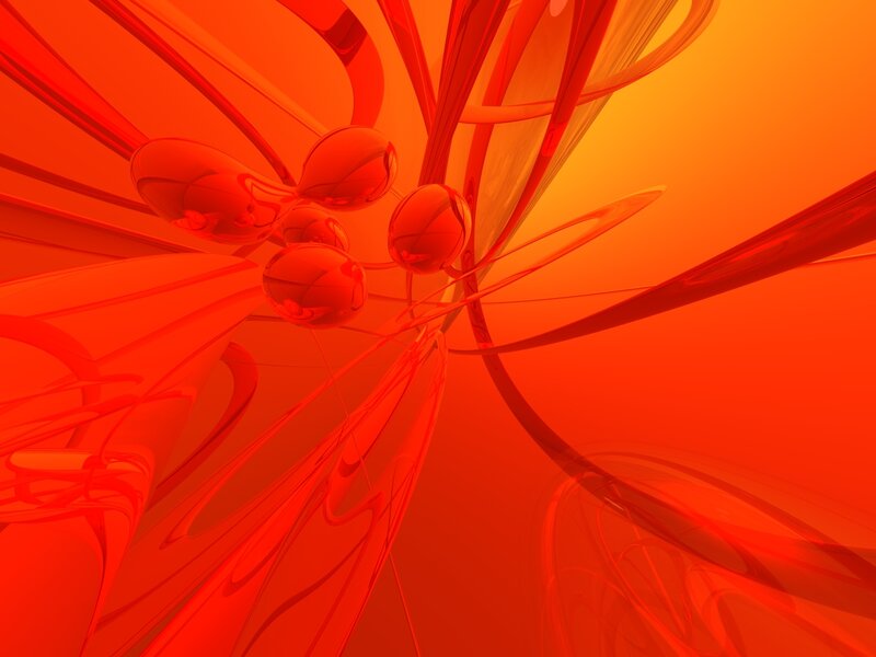 Abstract red and orange swirls