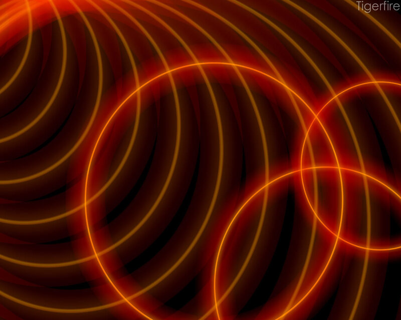 Abstract red and orange swirls