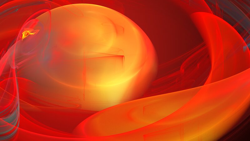 Abstract Red and Orange Swirls — Dynamic, Light