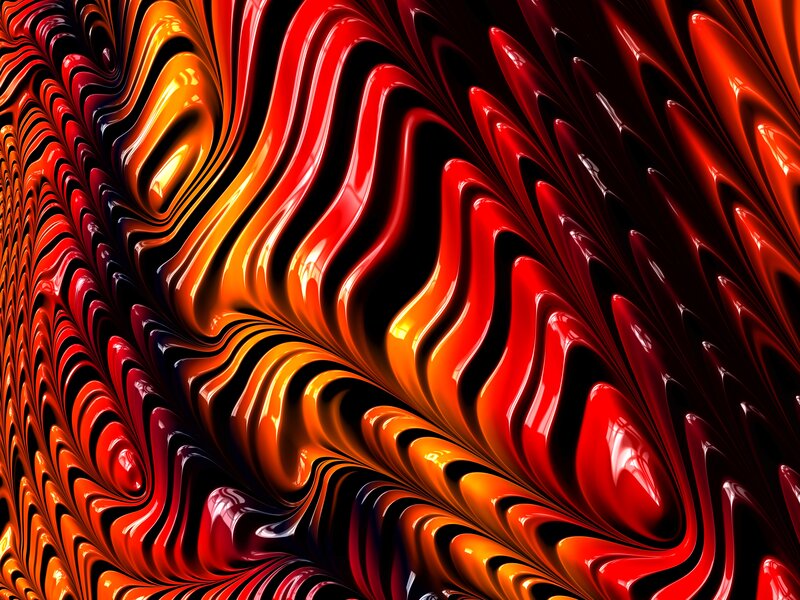 Abstract Red and Orange Swirls — Dynamic