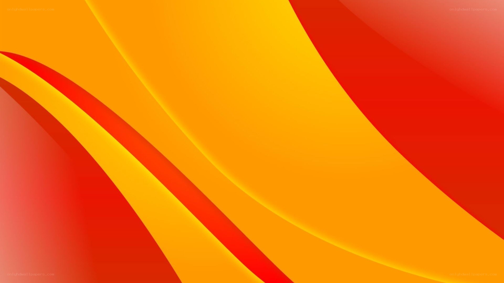 Abstract red and orange waves