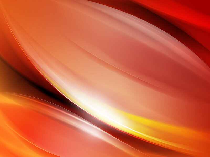 Abstract Red and Orange Waves — Dynamic, Curved Lines