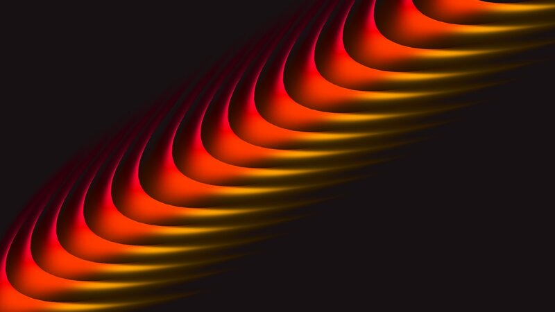Abstract Red and Orange Waves — Dynamic