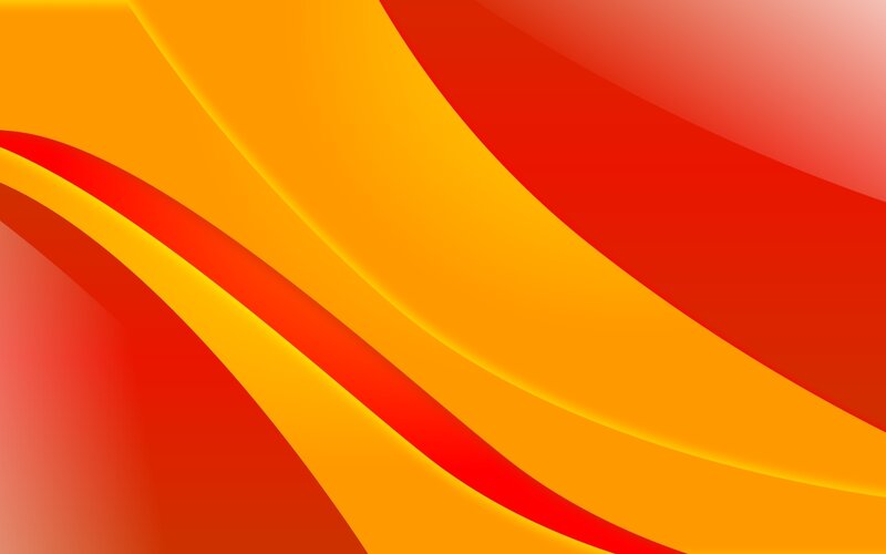 Abstract red and orange waves