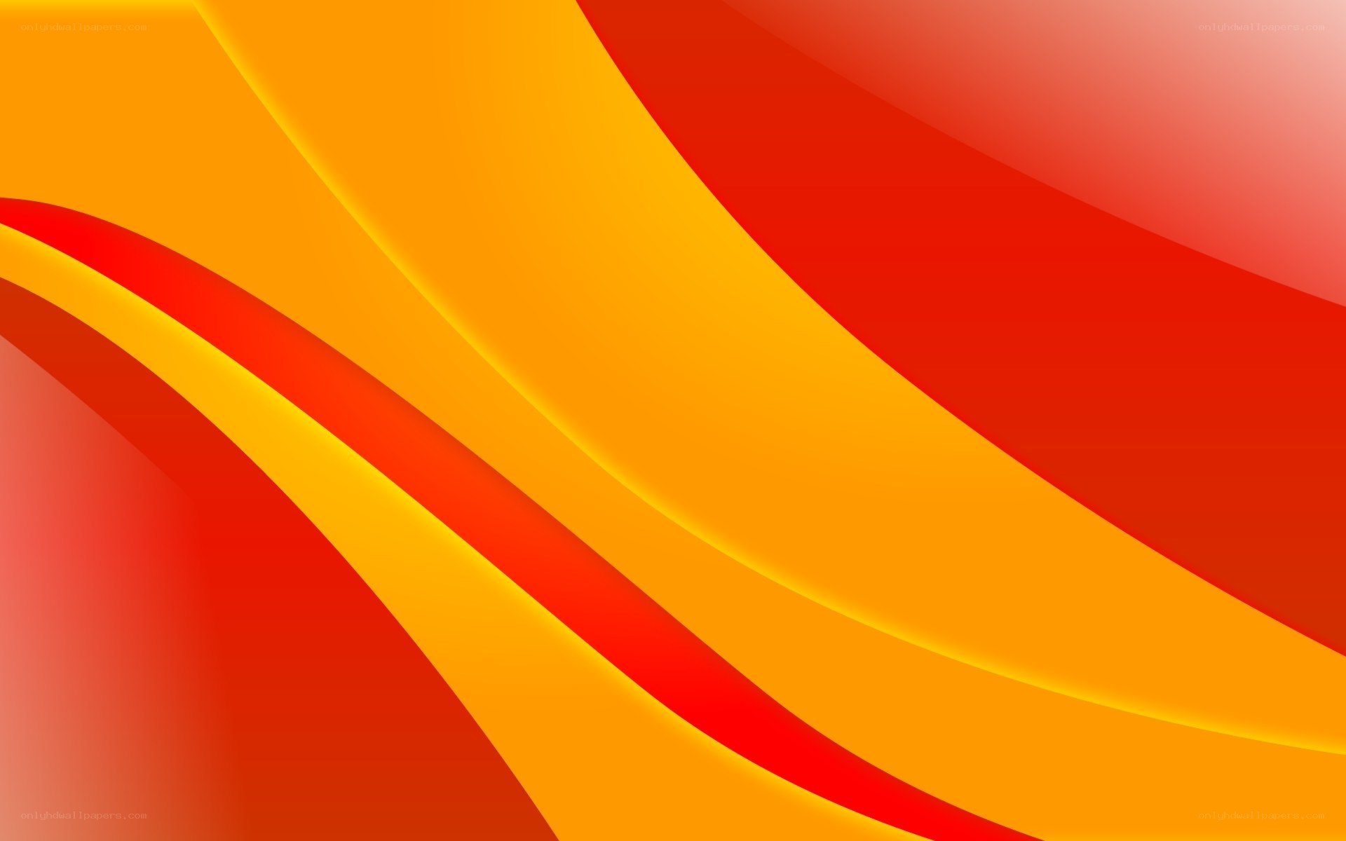 Abstract red and orange waves