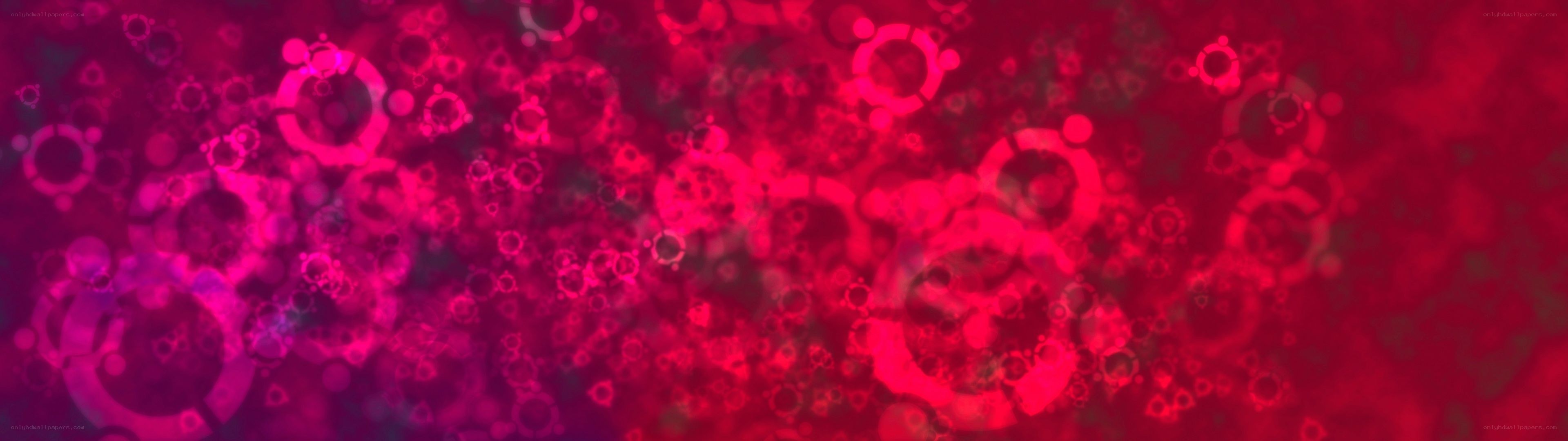 abstract red and pink circles
