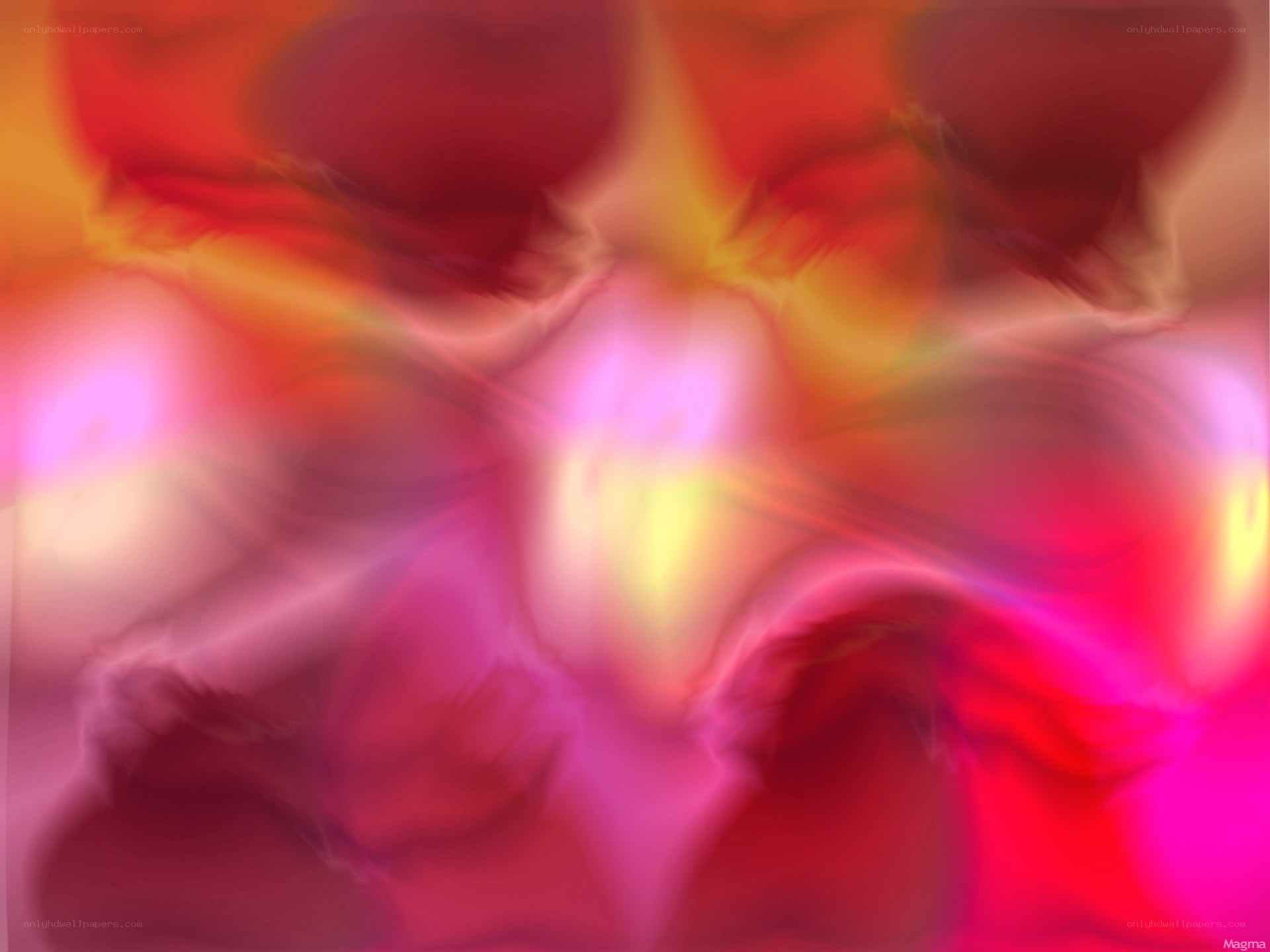 abstract red and pink swirls