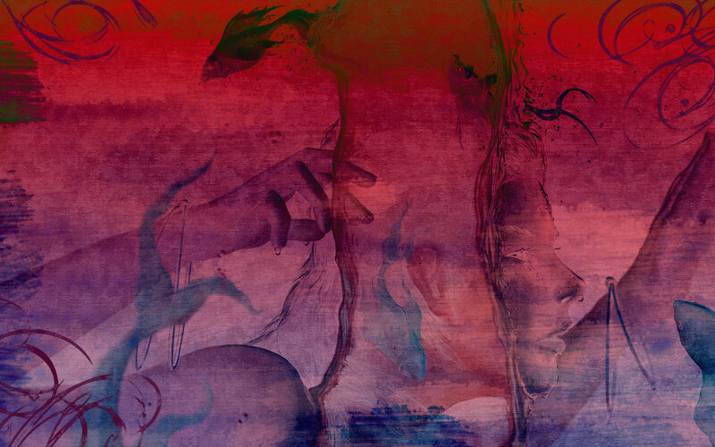 abstract red and purple artwork