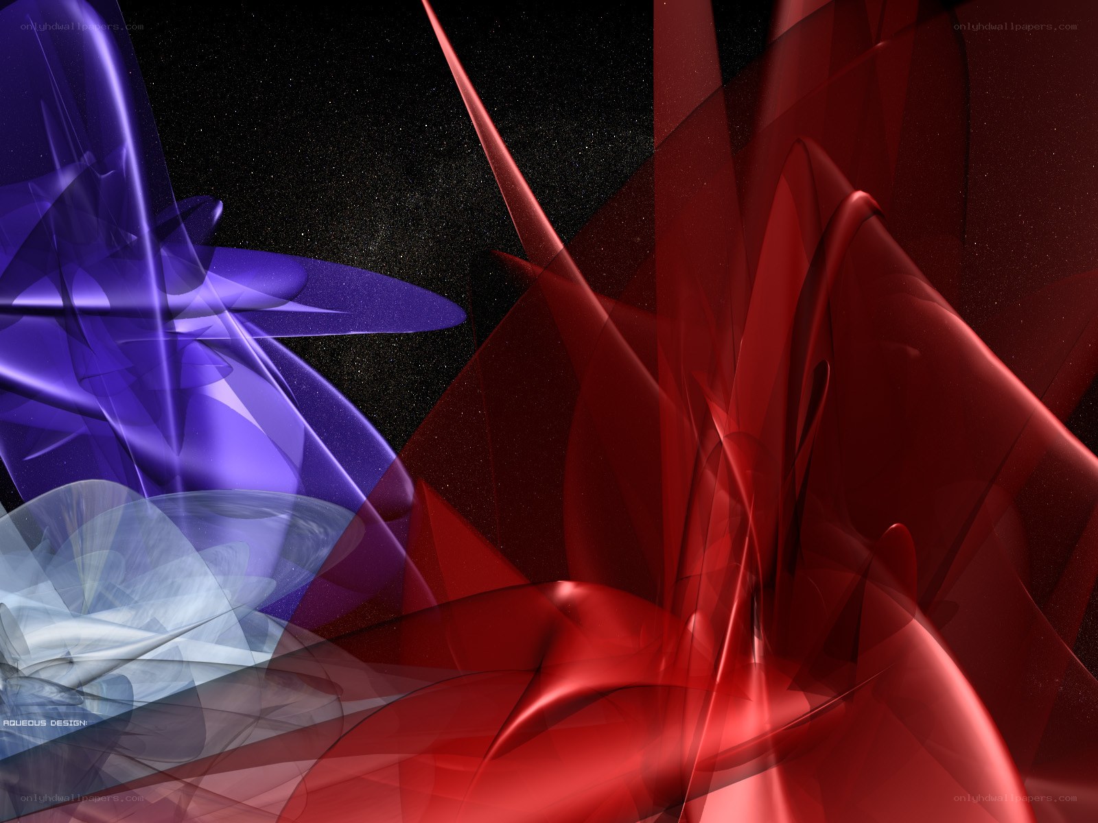 Abstract red and purple design