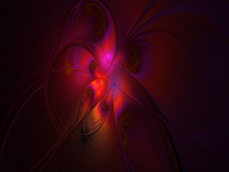 Abstract red and purple fractal