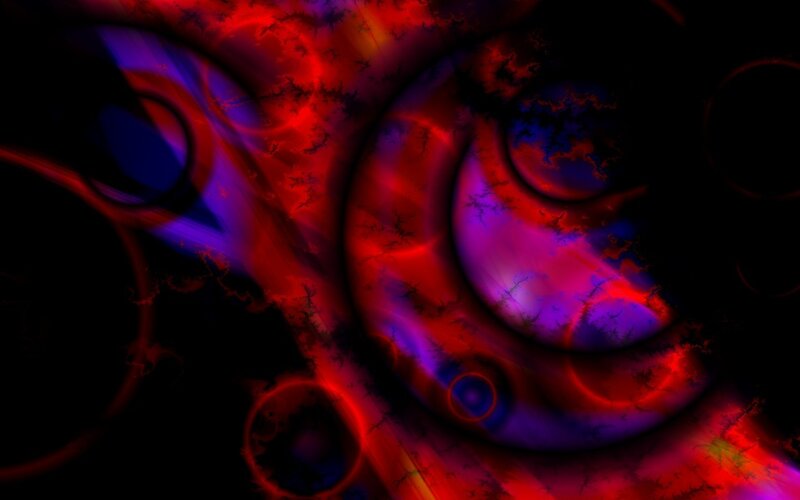abstract red and purple fractal