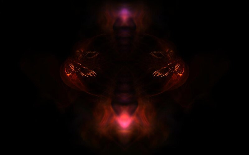abstract red and purple light form