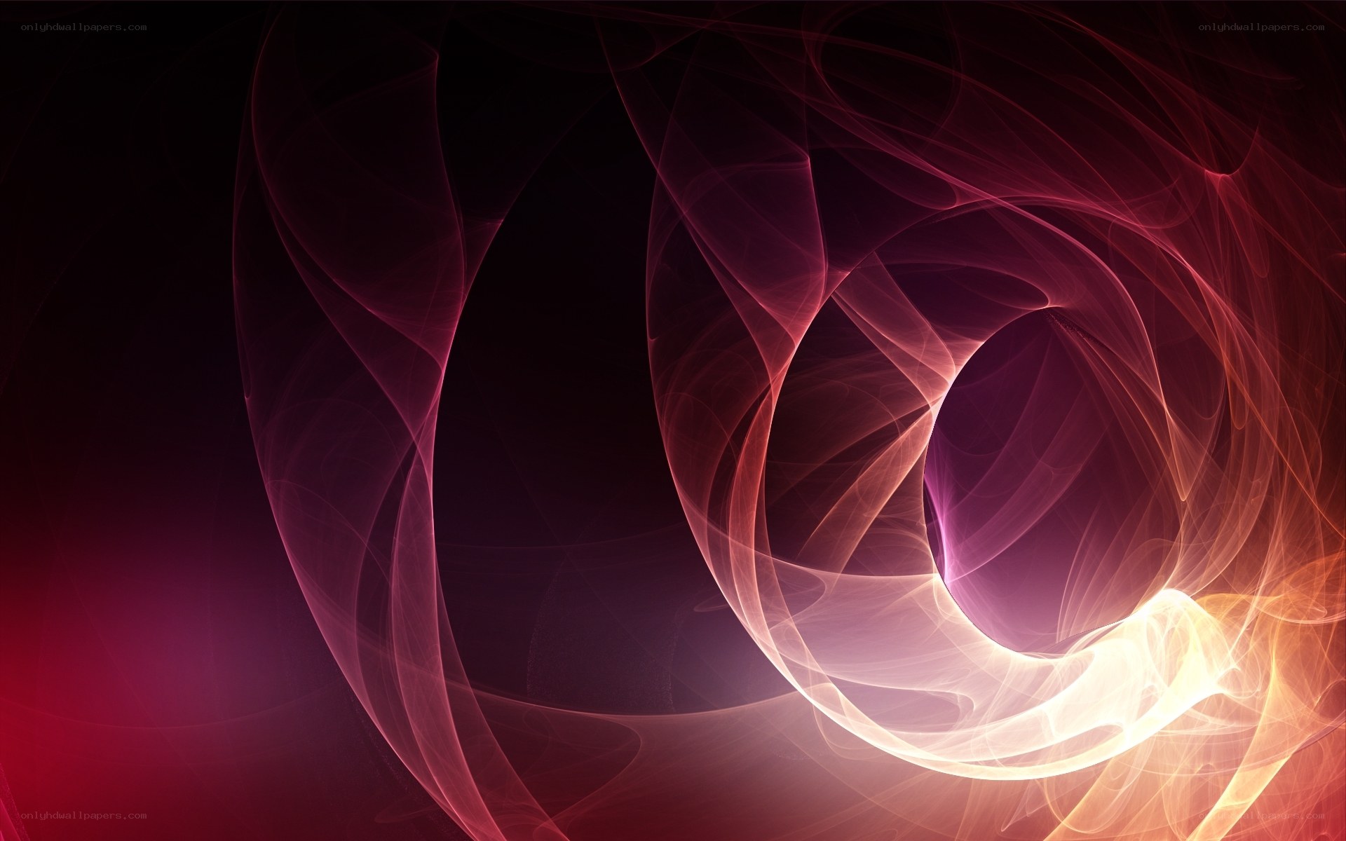 Abstract red and purple swirl